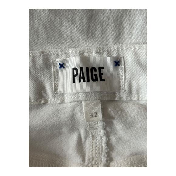 Paige Claudine Claudine Flared Ankle-Crop Jeans white size 32 - Picture 5 of 6